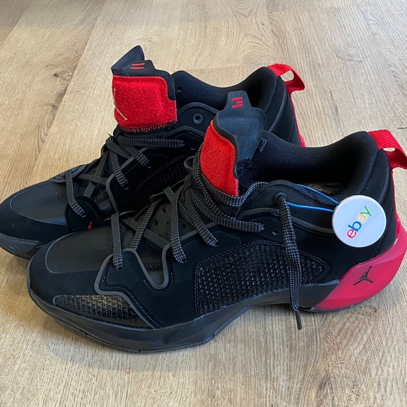 Jordan Black and Red Sneakers - Picture 2 of 10